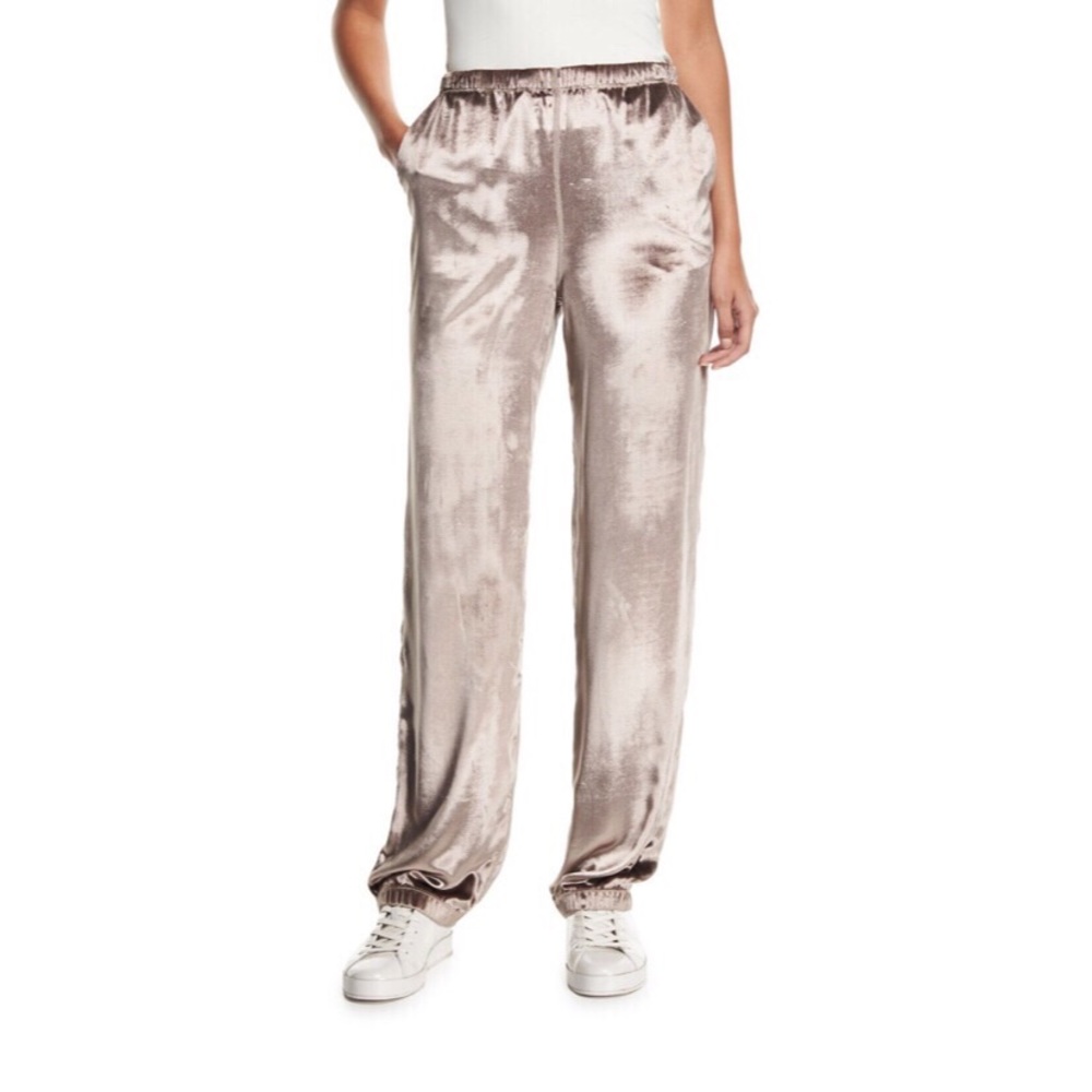 Rag & Bone Mauve Crushed Velvet Track Pant